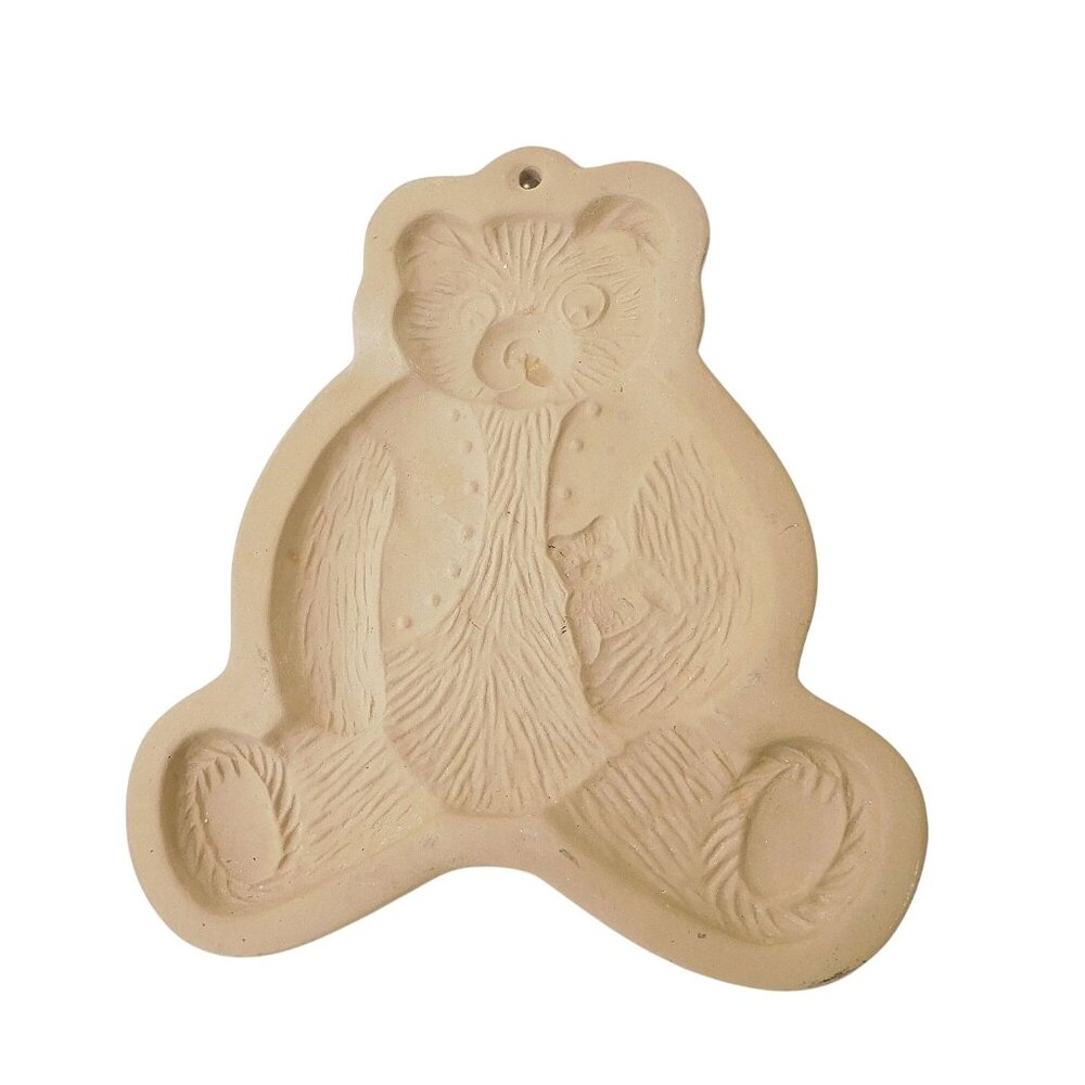 Vintage 1984 Brown Bag Cookie Art Teddy Bear Mold